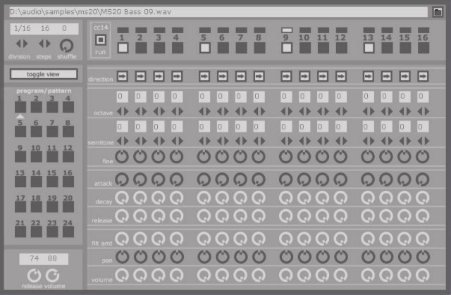 s16 – 16 step sequencer