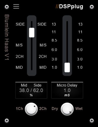 DSPplug Blumlein Haas
