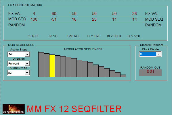 Maschinenmusik – MM FX 12 SEQFILTER