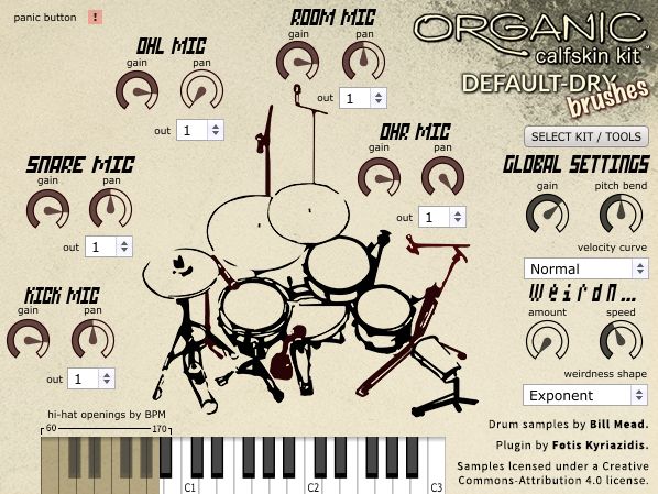 Organic Drum Loops – Organic Calfskin Kit