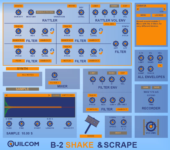 Quilcom B 2 SHAKE SCRAPE