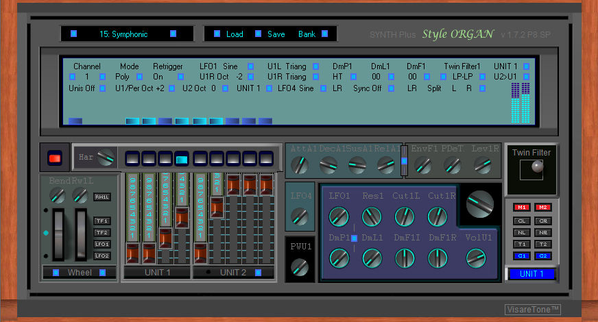 VisareTone Style ORGAN SYNTH Plus