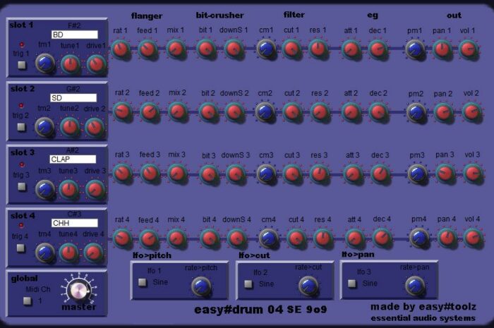 easy-drum o4 SE 909