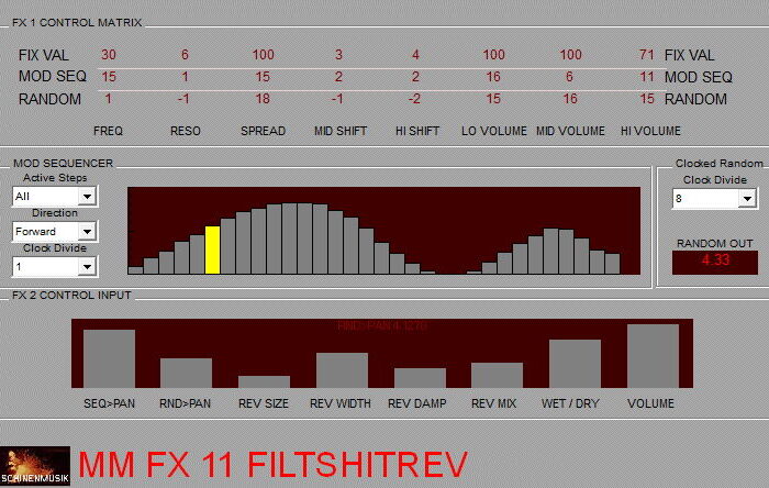 Maschinenmusik – MM FX 11 Filtshiftrev