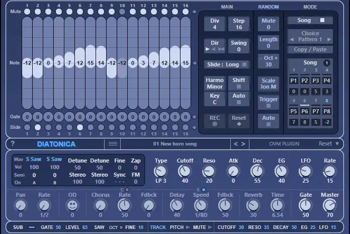 Diatonica (Step Sequencer Synthesizer) v1.0 WiN