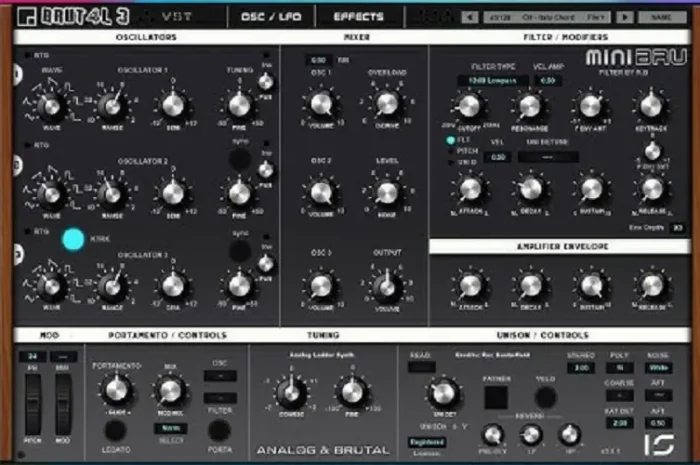 Brut4l (Minimoog Synthesizer) v3.0.1 WiN