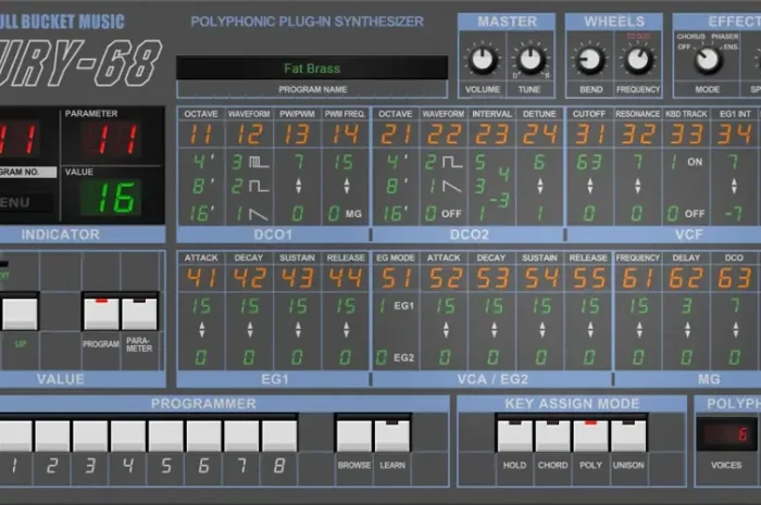 Fury-68 (Korg Poly-61 Synthesizer) v1.0 WiN MAC