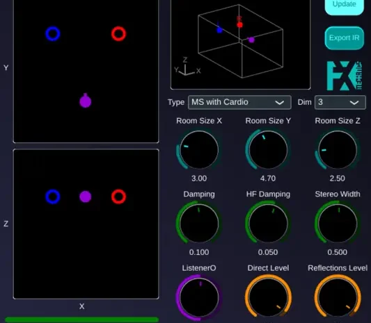 Binaural Room Reverb (BiRR) 2D And 3D v0.0.5 WiN Linux