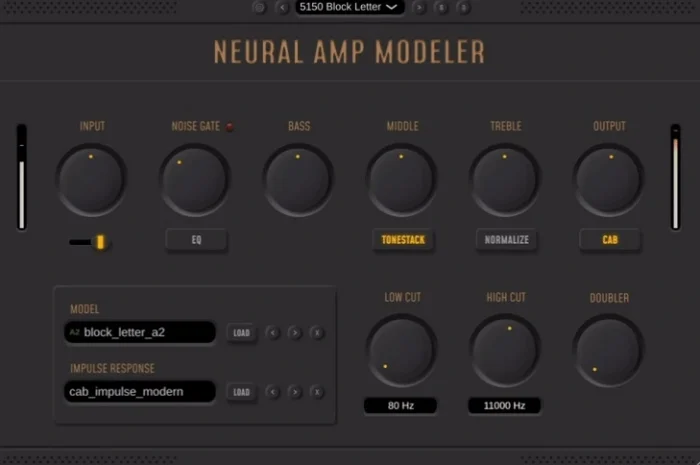 NAM JUCE (Neural Amp Modeler) v0.5 WiN Mac Linux