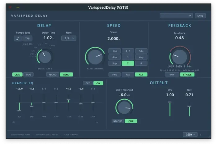 VarispeedDelay v0.2 WiN MAC
