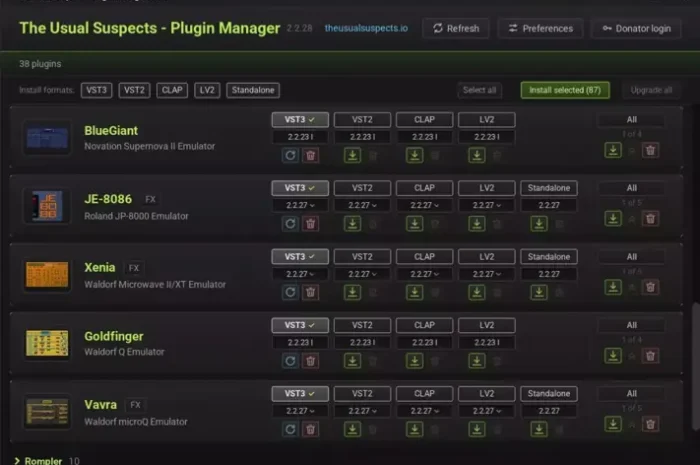 The Usual Suspects Plugin Manager v2.2.27